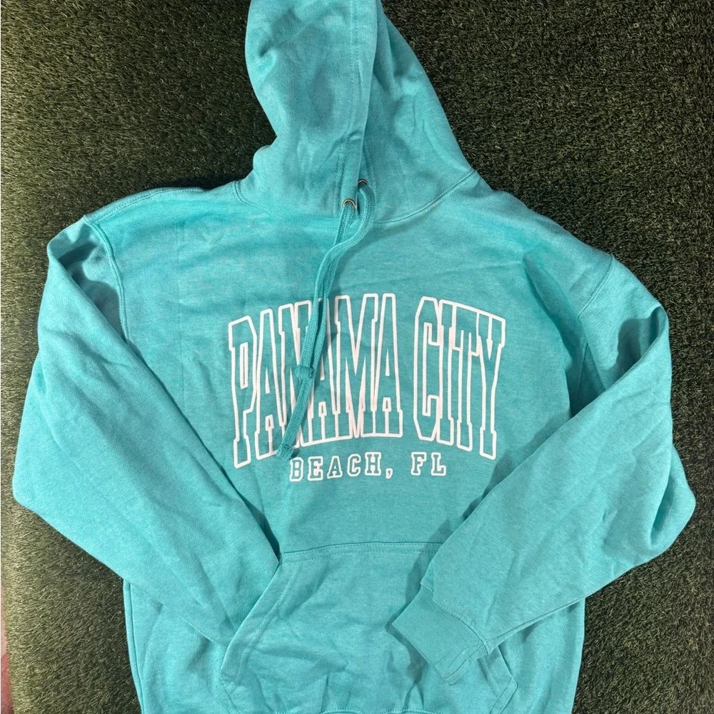 Teal Panama City Beach Hoodie - Picture 1 of 6